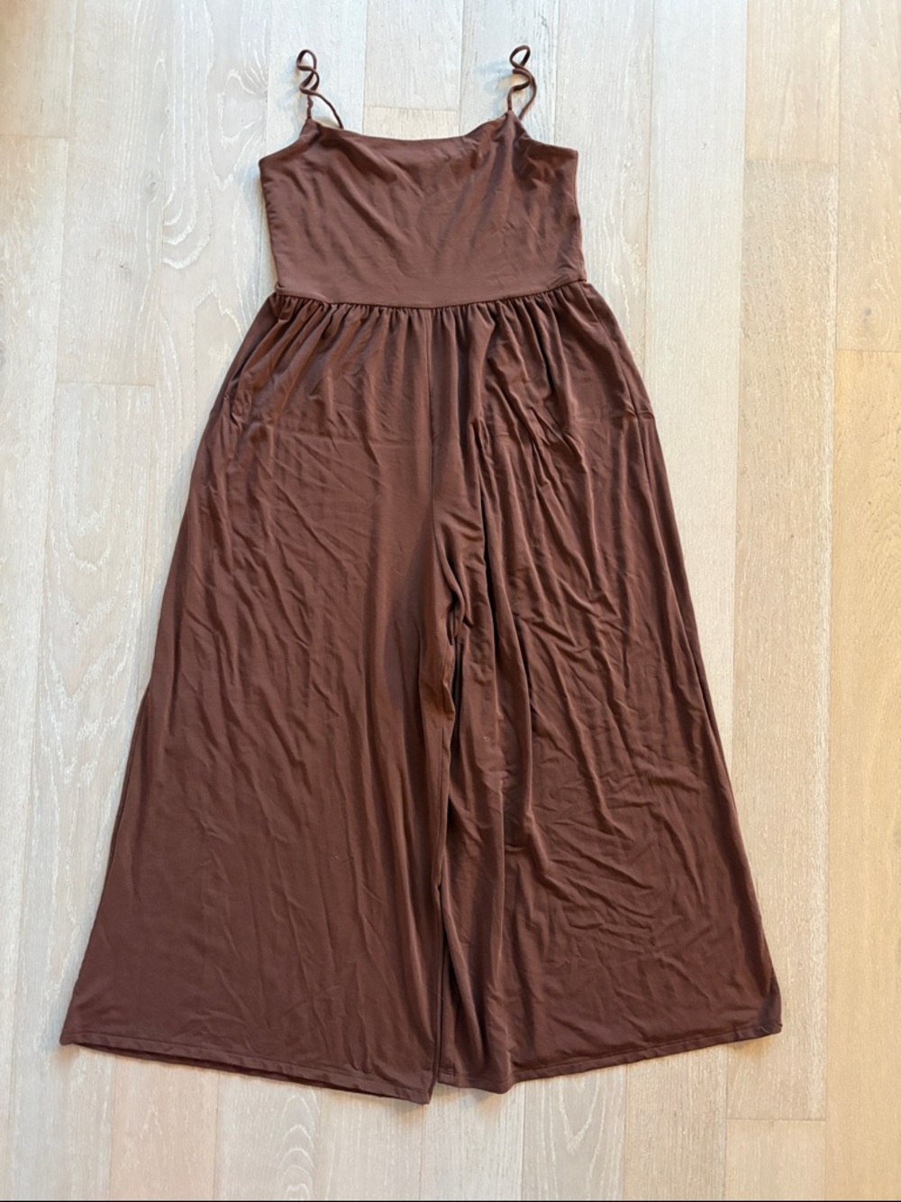 Wilfred Brown Wide-Leg Jumpsuit